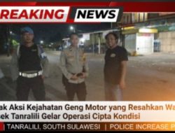 Marak Aksi Kejahatan Geng Motor yang Resahkan Warga, Polsek Tanralili Gelar Operasi Cipta Kondisi