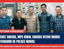 Pererat Sinergi, MPC Kiwal Garuda Hitam Maros Silaturahmi ke Polres Maros