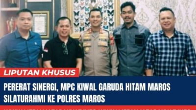 Pererat Sinergi, MPC Kiwal Garuda Hitam Maros Silaturahmi ke Polres Maros