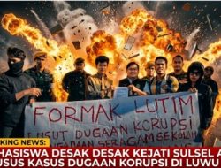 Mahasiswa Desak Kejati Sulsel Awasi Khusus Kasus Dugaan Korupsi di Luwu Timur