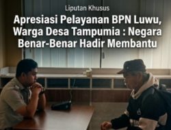 Apresiasi Pelayanan BPN Luwu, Warga Desa Tampumia : Negara Benar-Benar Hadir Membantu